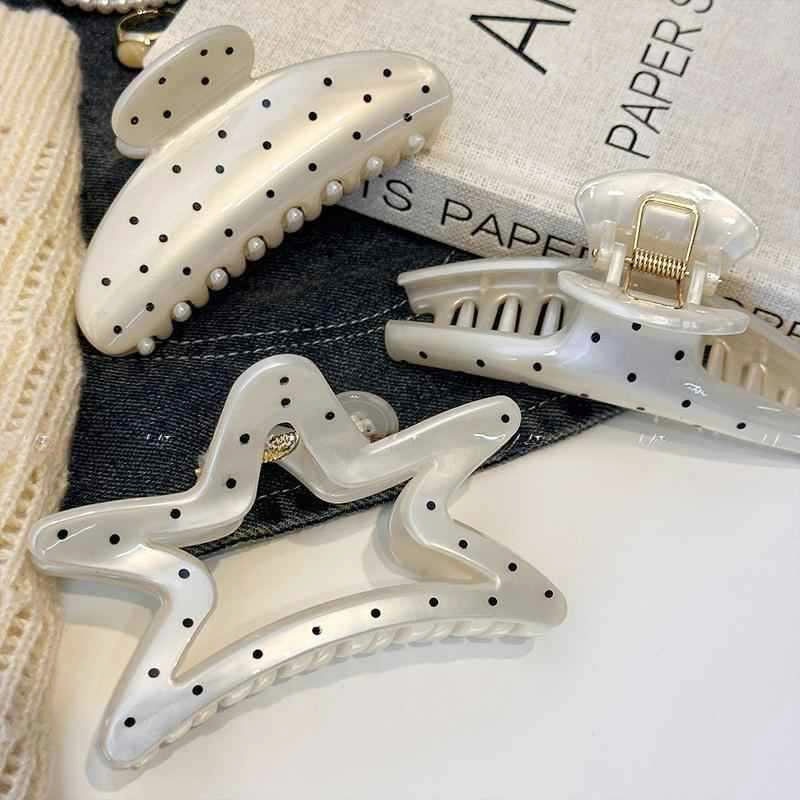 French Street Fashion - French Style Large Hair Claw Barrettes