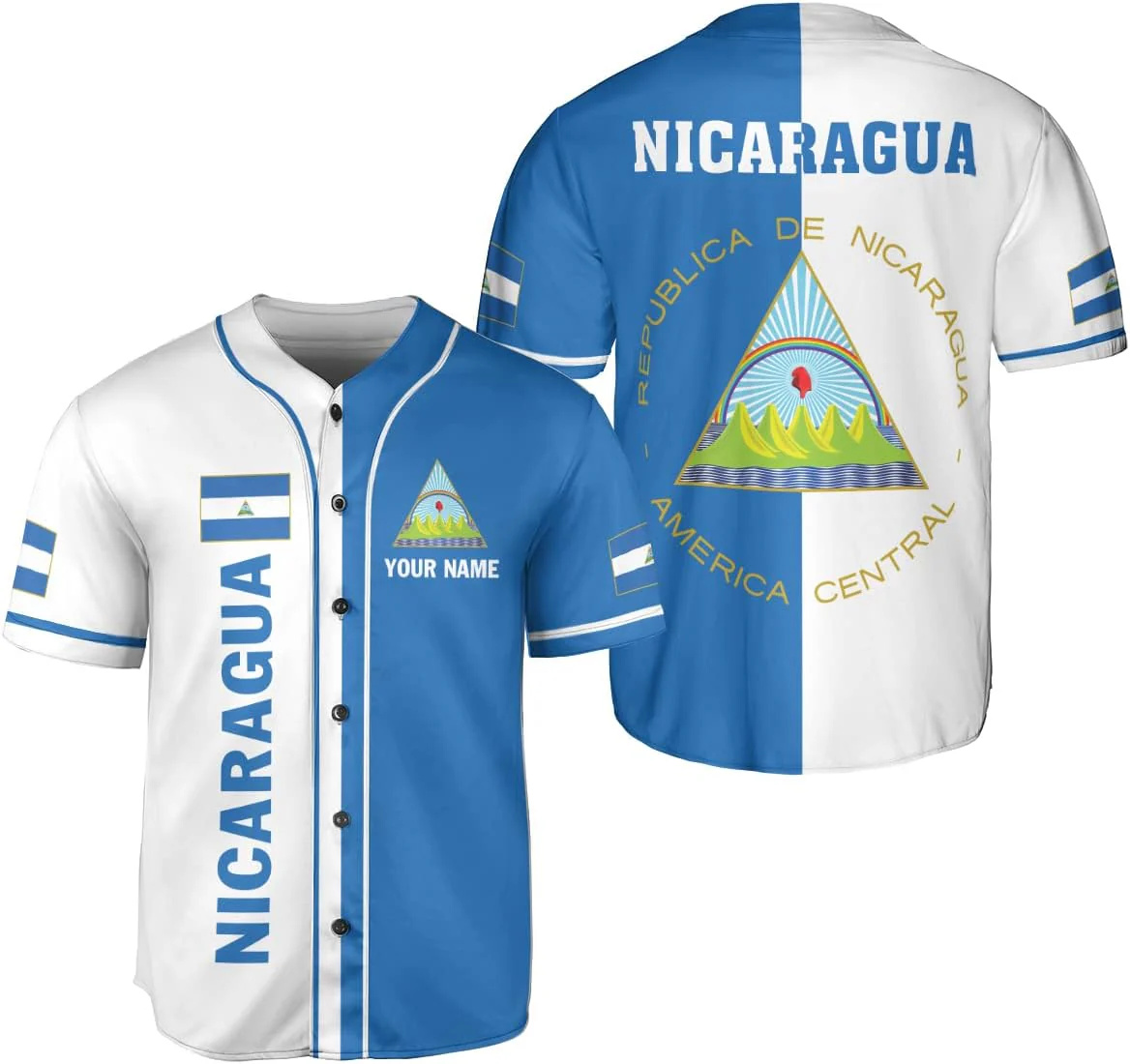 Street Fashion Name - Personalized Name Nicaragua Design Patterns 3D