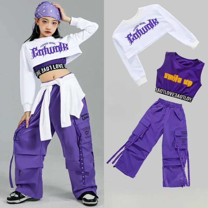Street Fashion Outfit Girl - Children Street Dance Outfits Kids Streetwear