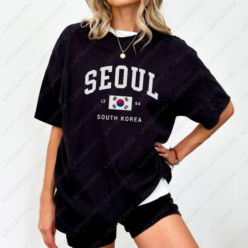 Street Fashion Of Seoul - Seoul South Korean Flag Unisex Tees