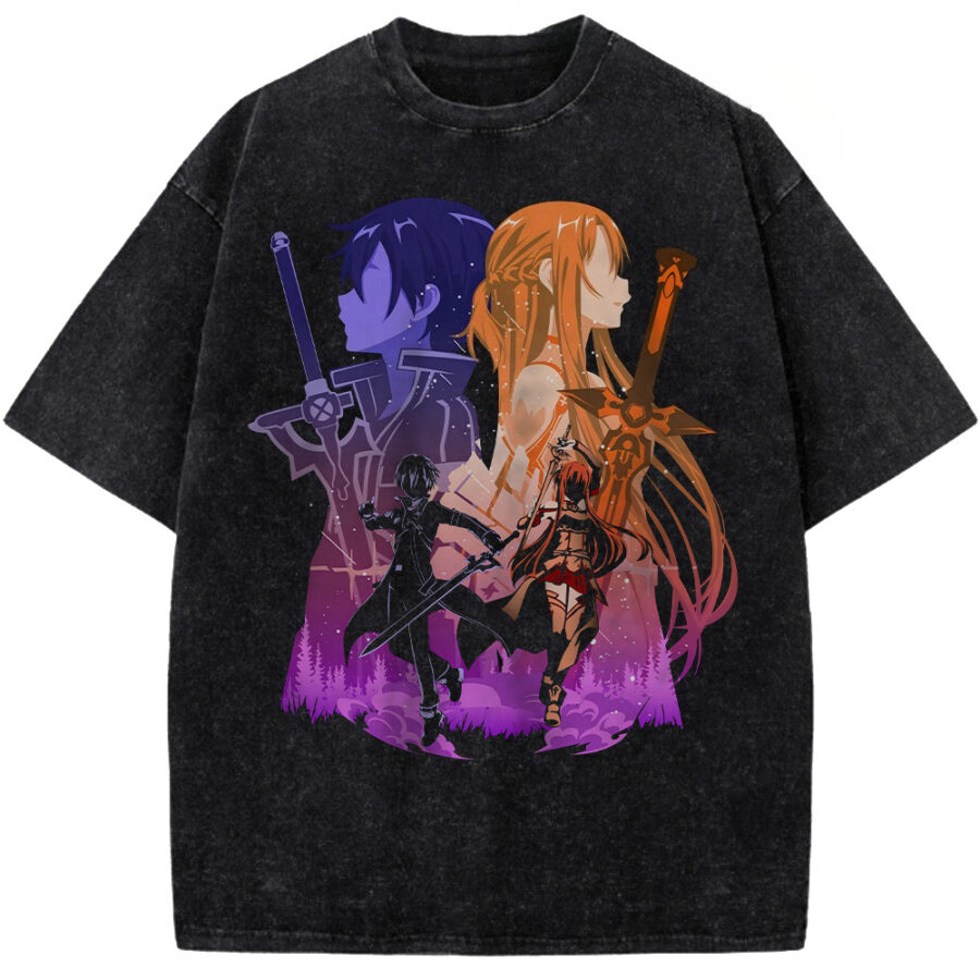 Street Fashion Online - Sword Art Online Kirito Asuna Graphic