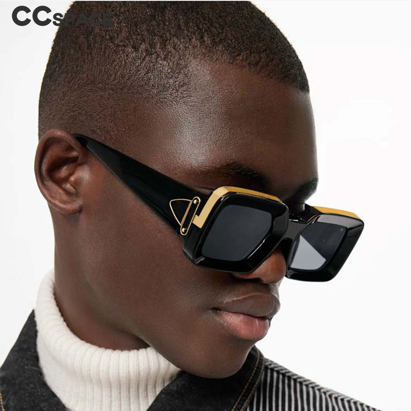 Street Fashion Shoot - 54333 Rectangle Brand Sunglasses Big Frame