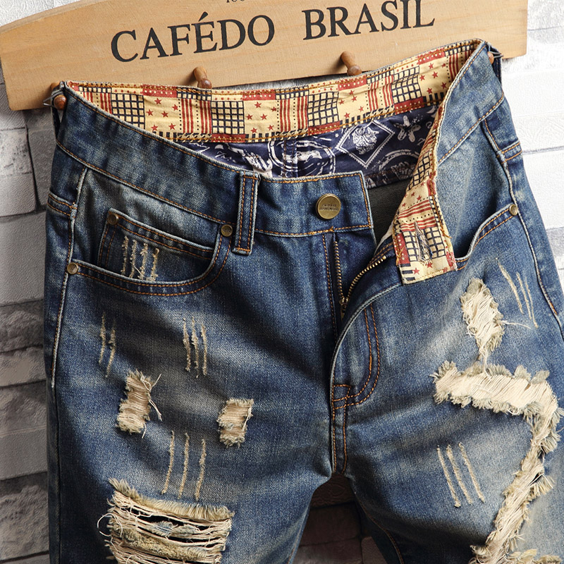 Ripped Hip-hop Denim Shorts Me - Street Fashion Dance 评论和价格