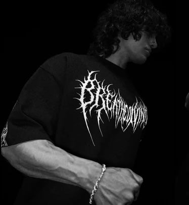 Men's Double Dragon Pattern T- - Street Fashion Clothing 评论和价格
