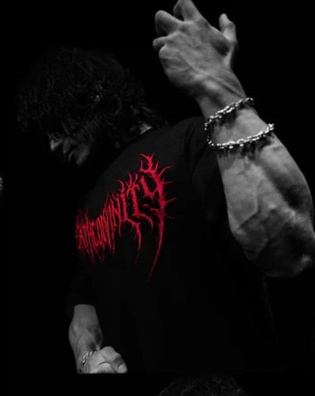 Men's Double Dragon Pattern T- - Street Fashion Clothing 评论和价格