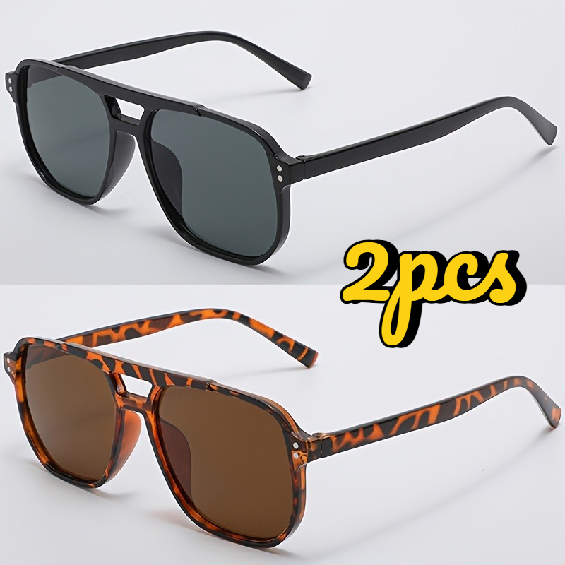 2Pcs Unisex Double Bridge Over - Street Fashion Photo 评论和价格