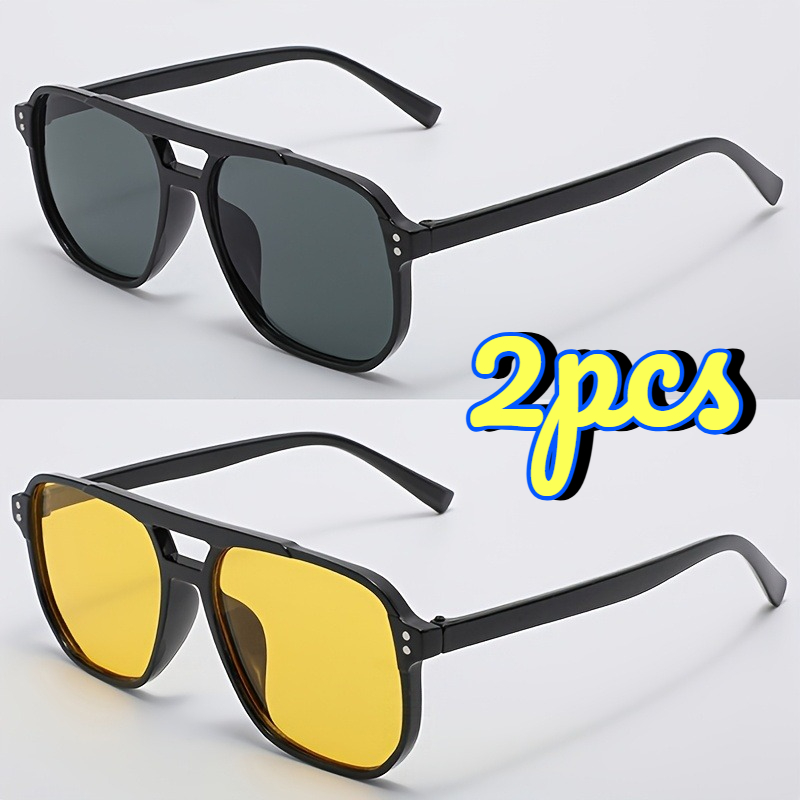 2Pcs Unisex Double Bridge Over - Street Fashion Photo 评论和价格