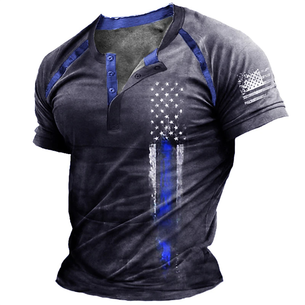 Funny 3D American Flag Print M - Street Fashion Clothing 评论和价格