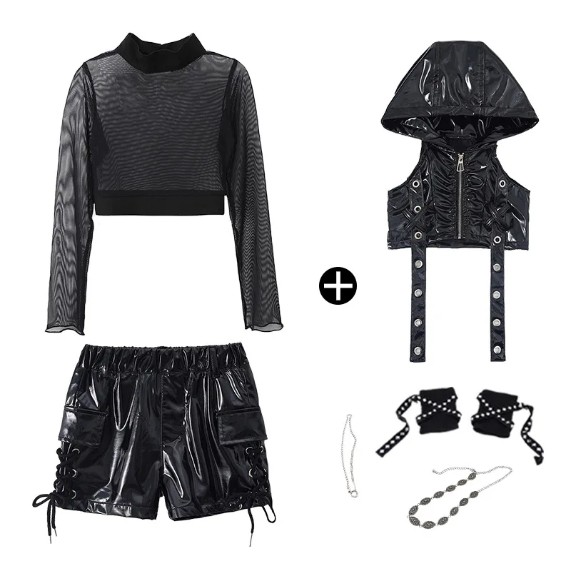 Girls Sequin Jazz Dance Costum - Street Fashion Outfit Girl 评论和价格