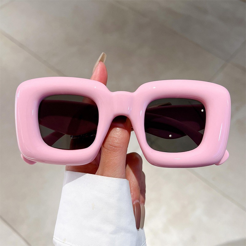 New Women Square Sunglasses Fe - Street Fashion Photo 评论和价格