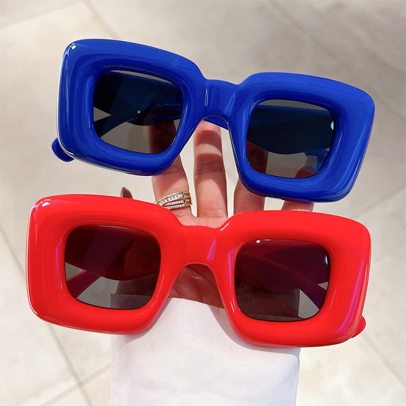 New Women Square Sunglasses Fe - Street Fashion Photo 评论和价格