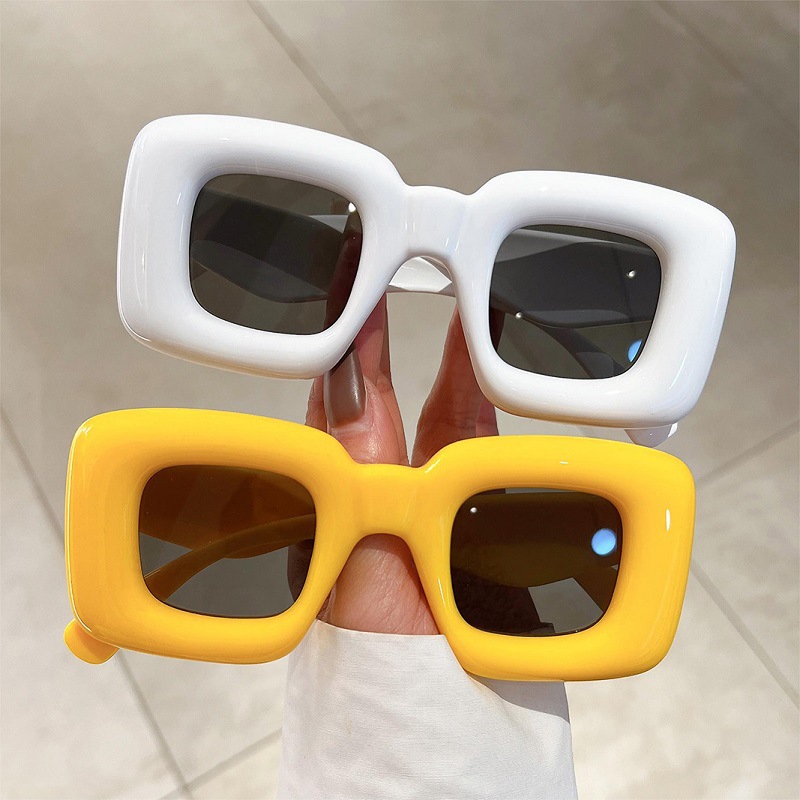 New Women Square Sunglasses Fe - Street Fashion Photo 评论和价格