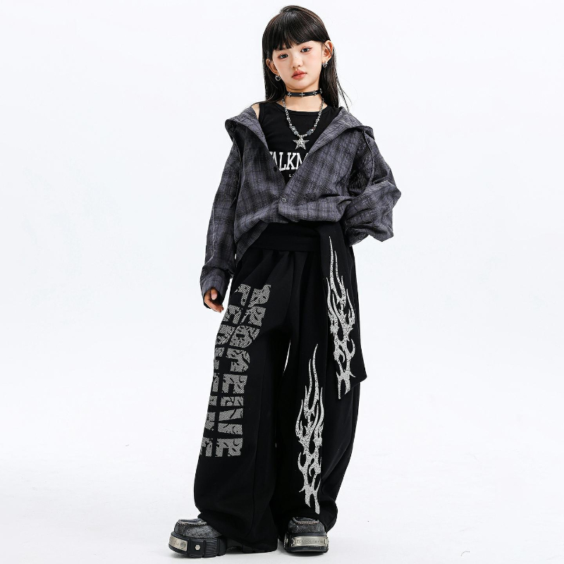 Girls Jazz Dance Costumes Hood - Street Fashion Outfit Girl 评论和价格