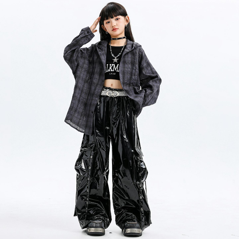 Girls Jazz Dance Costumes Hood - Street Fashion Outfit Girl 评论和价格