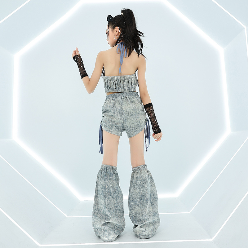 Cool Girl Hip Hop Jeans Tops F - Street Fashion Outfit Girl 评论和价格