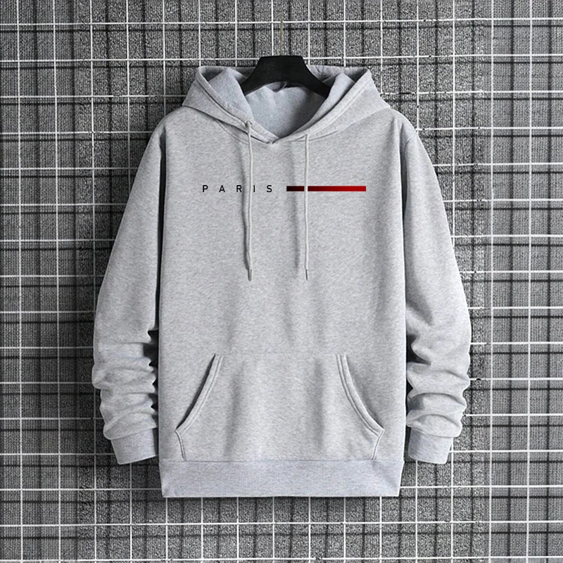 Trendy Mens Hooded Sweatshirt  - Street Fashion Paris 2025 评论和价格
