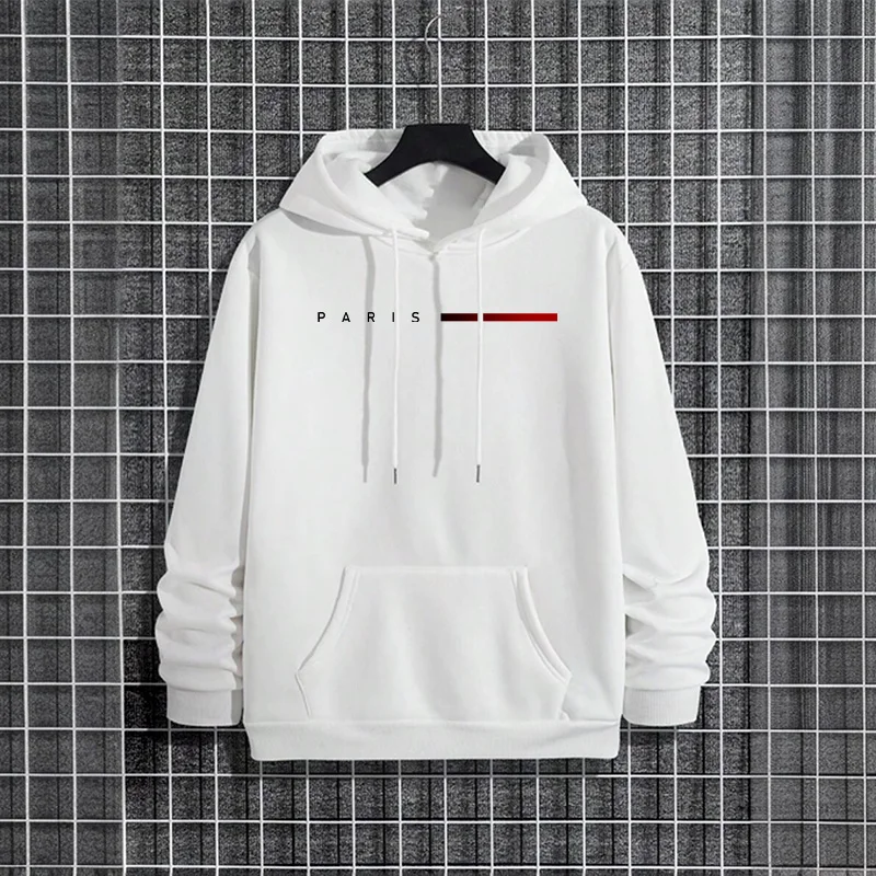 Trendy Mens Hooded Sweatshirt  - Street Fashion Paris 2025 评论和价格