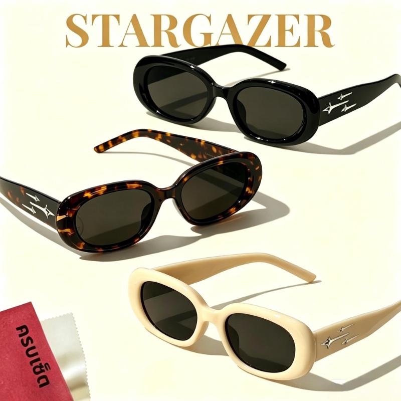 Retro Oval Sunglasses for Men  - Street Fashion Photo 评论和价格