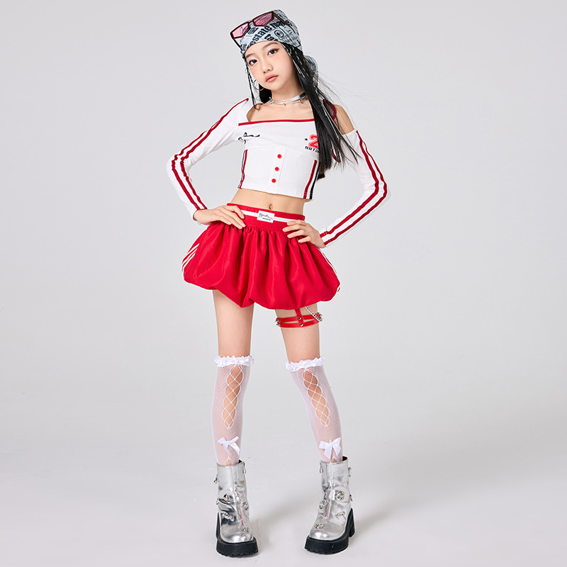 Girls Hip Hop Clothes White To - Street Fashion Outfit Girl 评论和价格