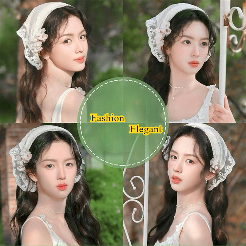 2025 Lace Headband Scarf for W - French Street Fashion 评论和价格