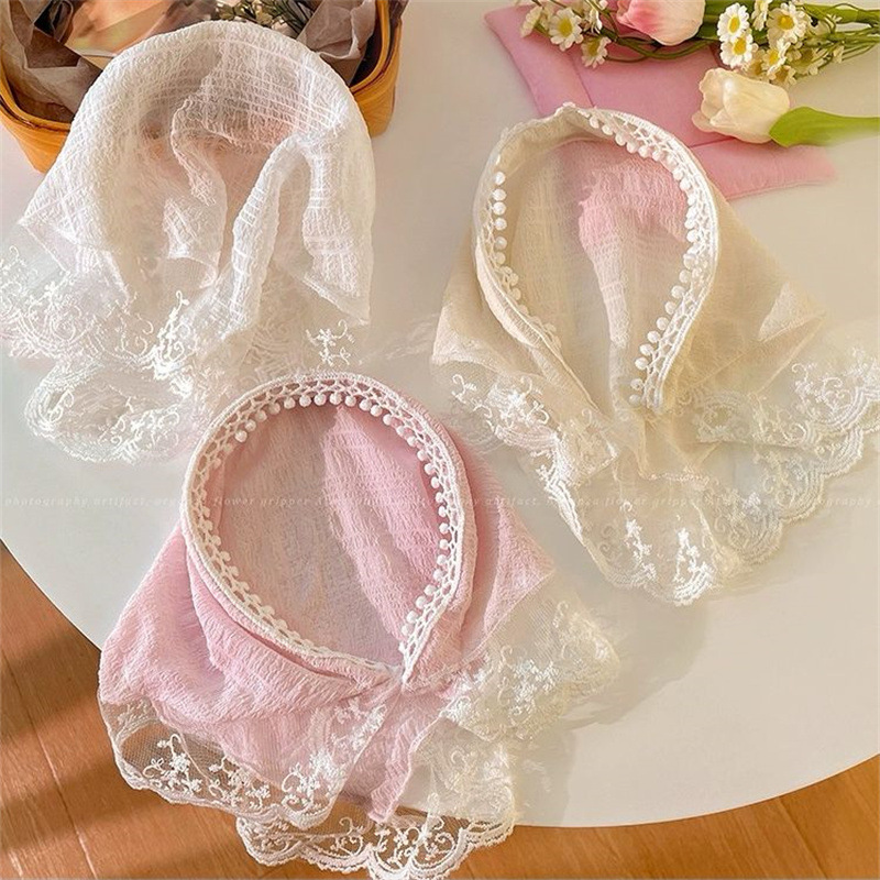 2025 Lace Headband Scarf for W - French Street Fashion 评论和价格