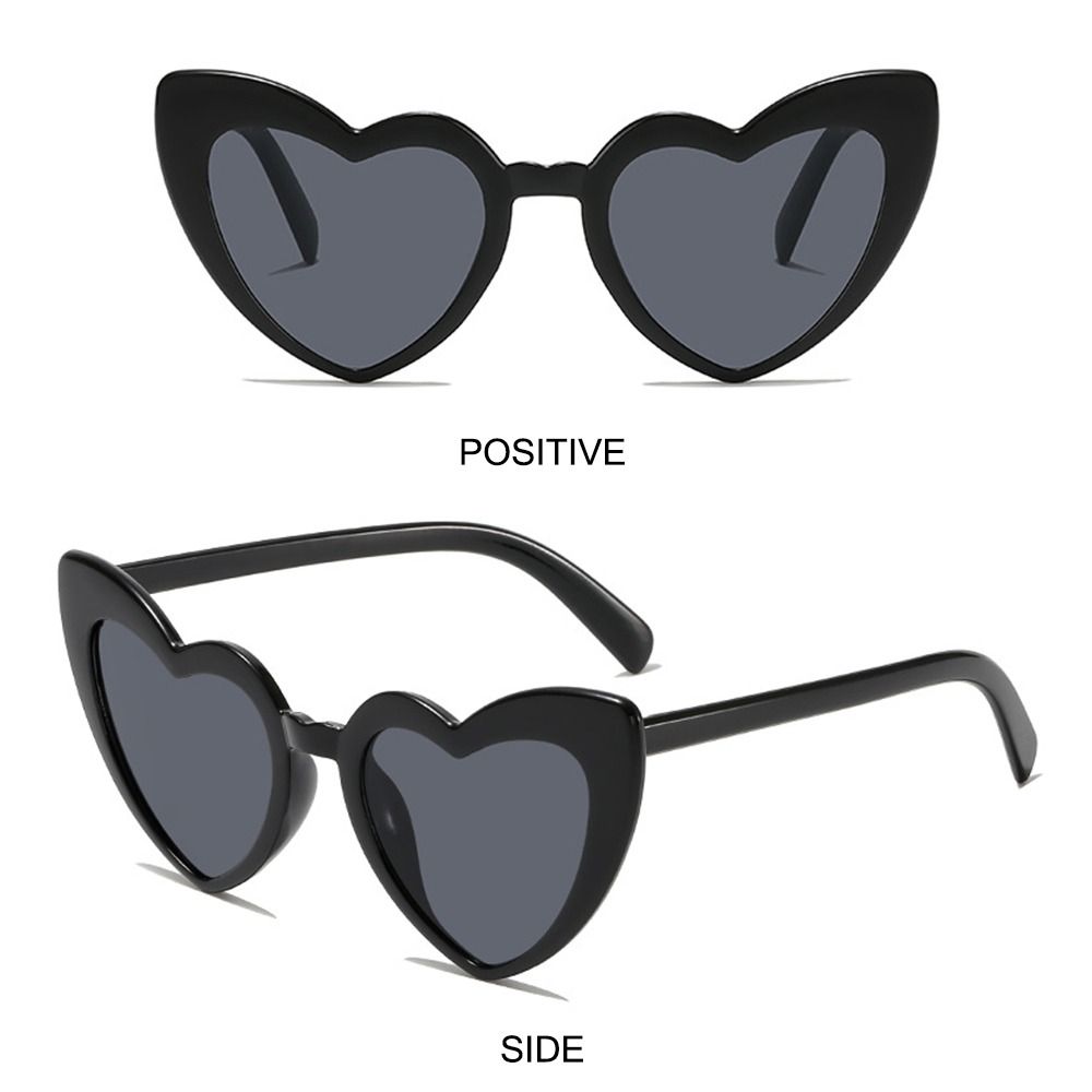 Heart-Shaped Sunglasses Vintag - Street Fashion Shoot 评论和价格