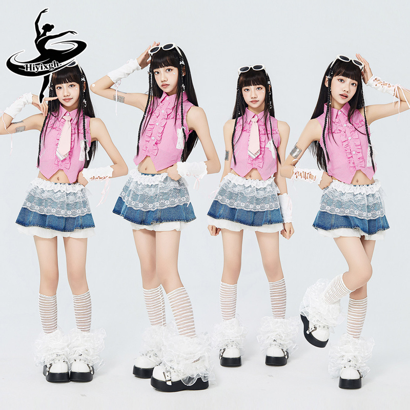 Fashion Kids Jazz Dance Costum - Street Fashion Outfit Girl 评论和价格