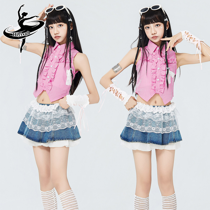 Fashion Kids Jazz Dance Costum - Street Fashion Outfit Girl 评论和价格