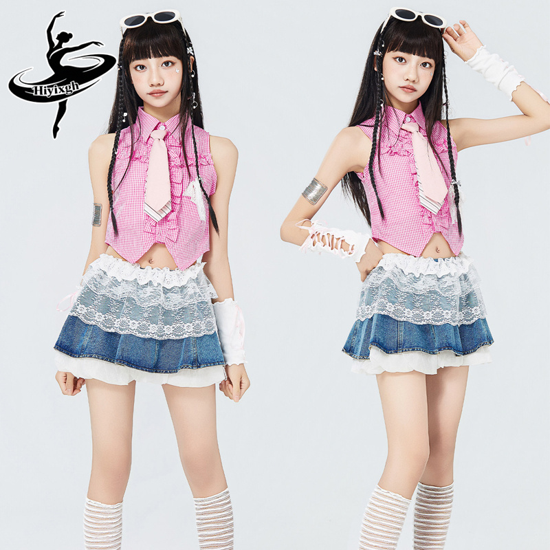 Fashion Kids Jazz Dance Costum - Street Fashion Outfit Girl 评论和价格