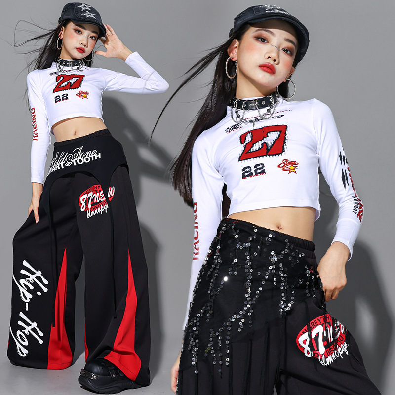 2025 Jazz Dance Clothes Girls  - Street Fashion Outfit Girl 评论和价格