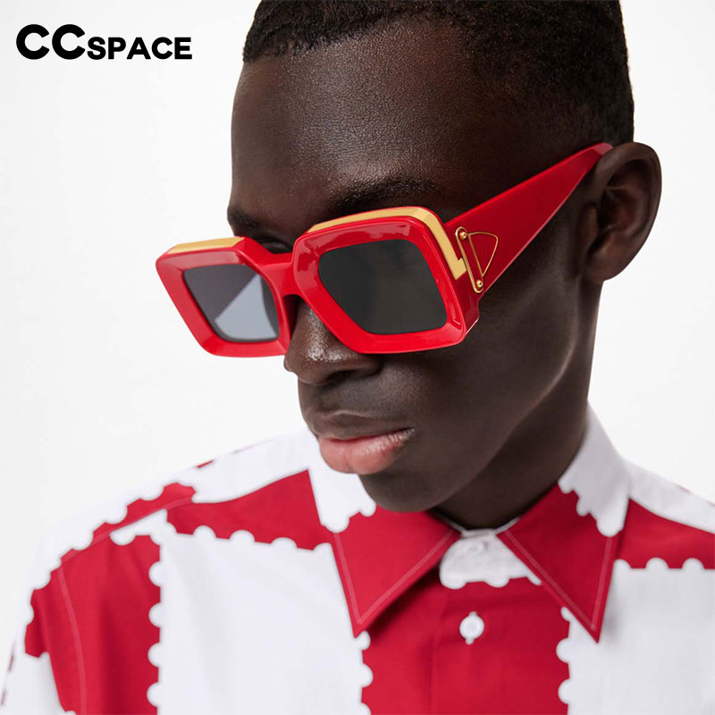 54333 Rectangle Brand Sunglass - Street Fashion Shoot 评论和价格